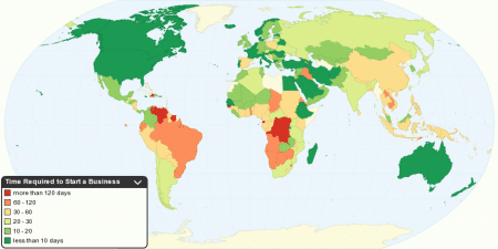 Mapa del mundo empresas