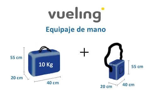 Tamaño del equipaje de Vueling